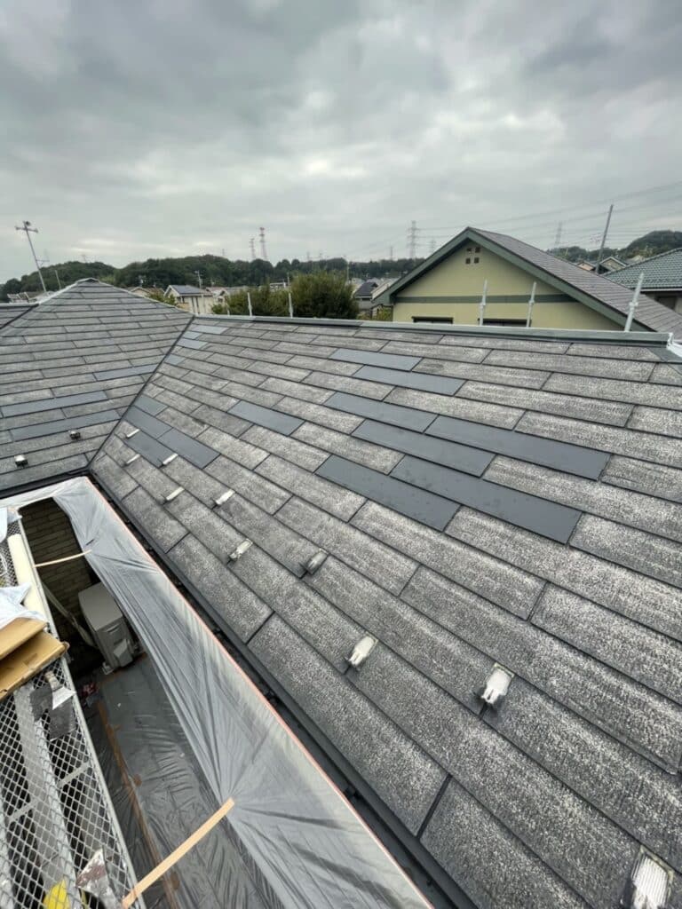スレート屋根塗装 板金カバー補修