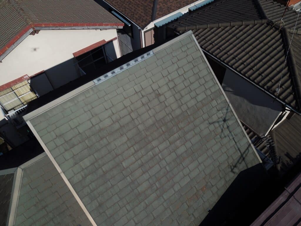 スレート屋根塗装前 