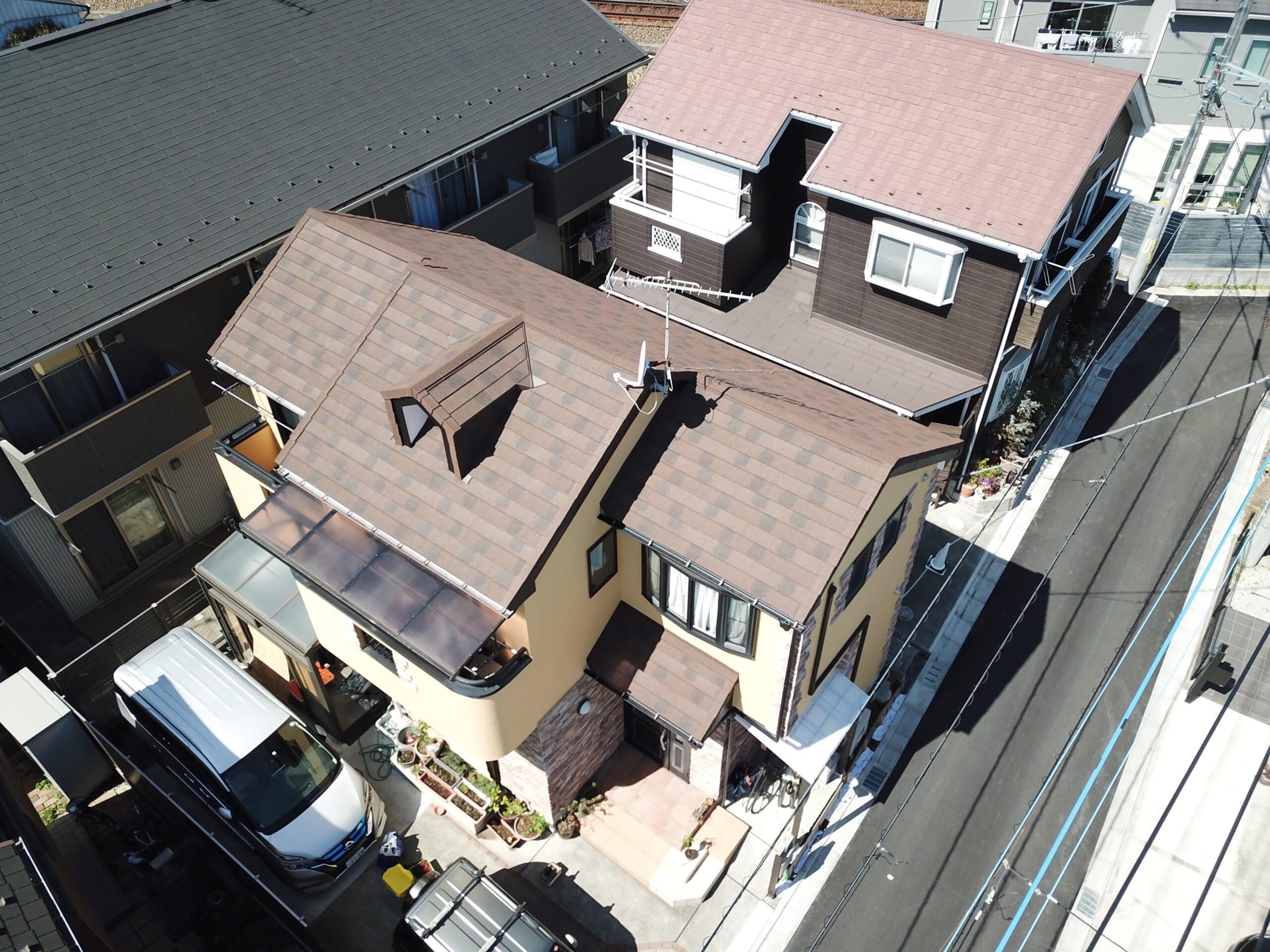 スレート屋根カバー工事・外壁塗装工事